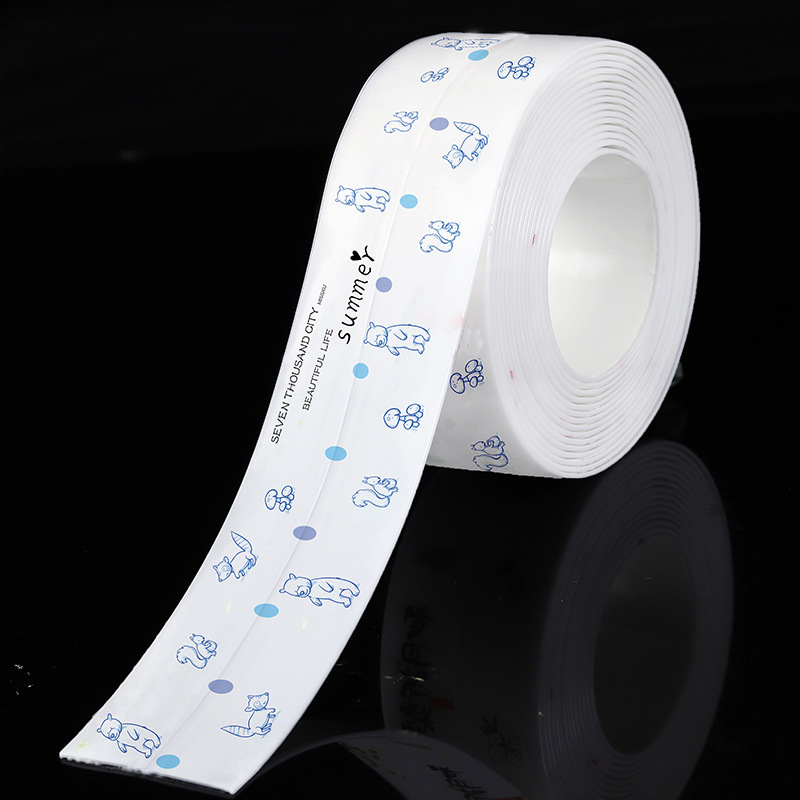 美缝贴防水防霉贴灶台厨房防油贴纸水池挡水条马桶防霉胶带防水条详情31