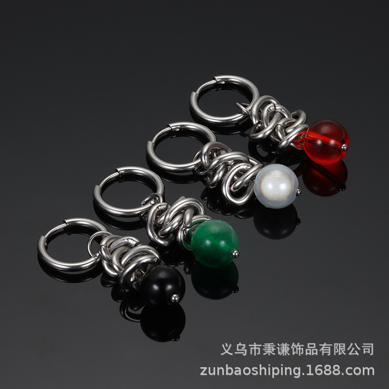 复古宝剑响箭个性嘻哈街头情侣耳环女耳饰潮男耳钉十字剑男士耳夹详情8