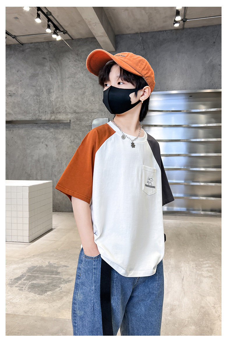 大男童夏装短袖t恤夏季薄款全棉2024新款儿童夏季半袖体恤帅气潮详情6