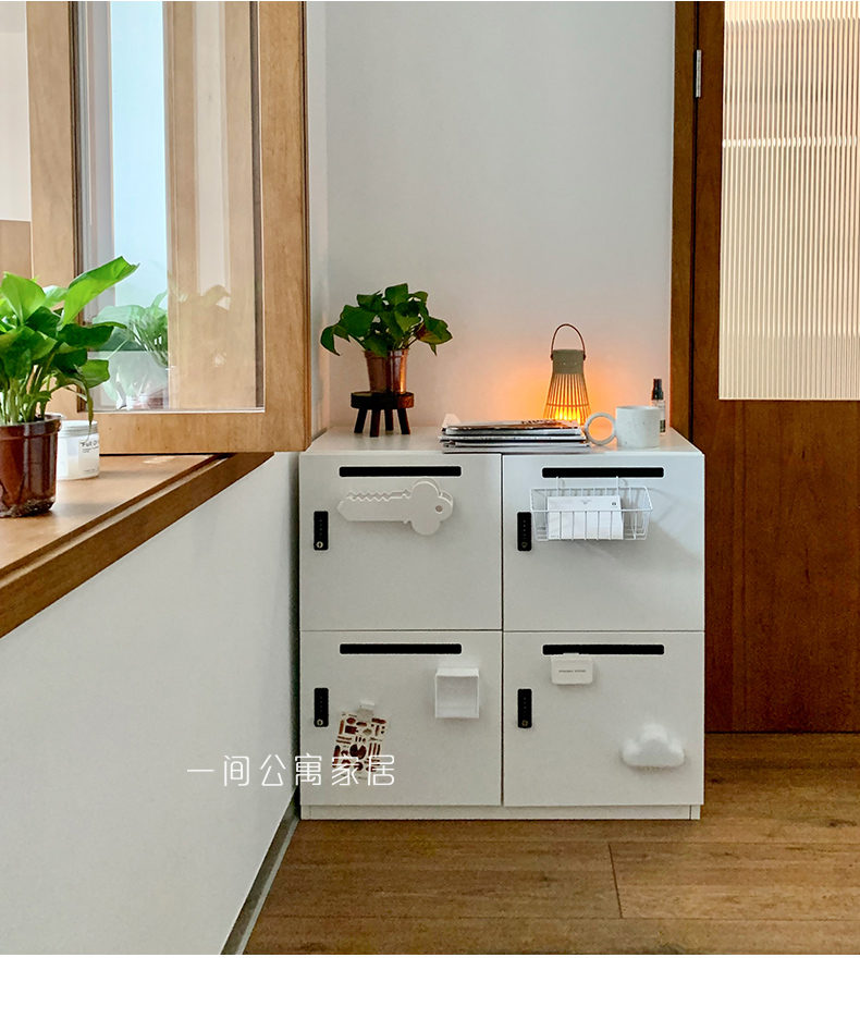 一间公寓家居冈村铁皮柜okamur密码餐边柜卧室矮柜储物收纳斗柜详情16