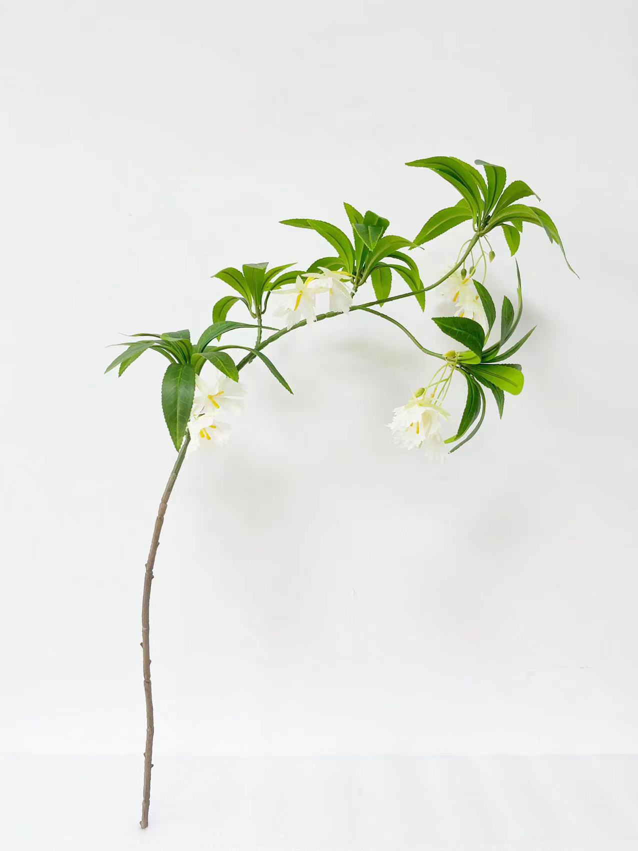 3D打印仿真水石榕现代家居餐厅装饰带花麻醉木造型插花造景假绿植详情6