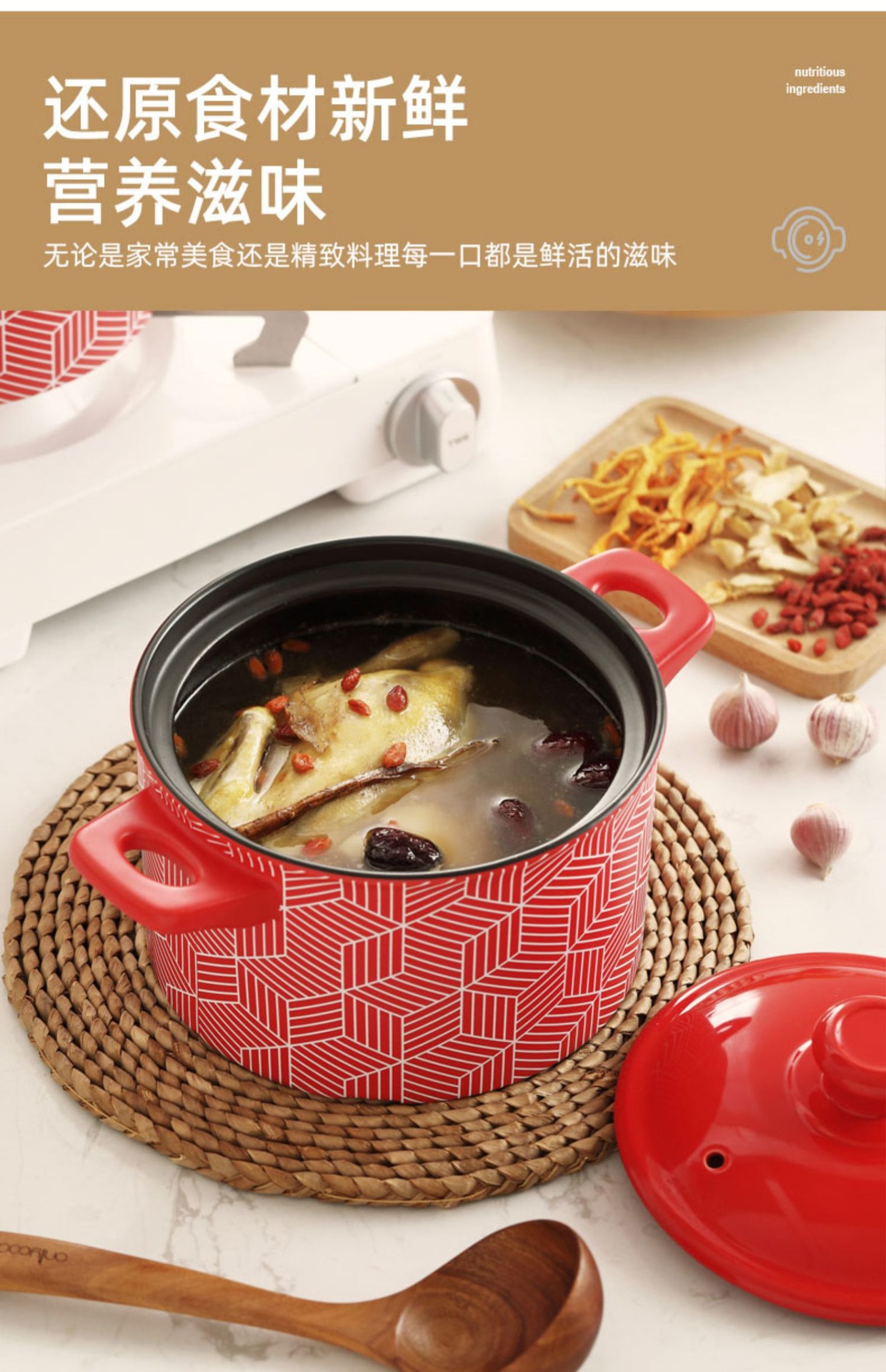 Red clay pot stew pot household gas stove special high-temperature resistant ceramic clay pot 煲仔饭 soup dry boiling pot pic 11