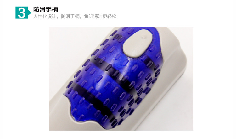 Fish tank suspended cleaning magnetic brush with super strong suction power for cleaning glass and removing moss. Double-sided aquarium brush for export pic 13