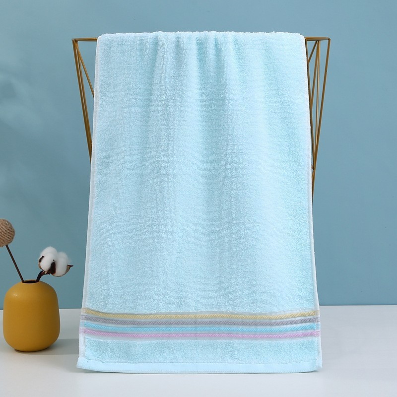 Wholesale of plain-colored adult household towels that absorb water and do not shed hair. Customized embroidered logos are supported pic 26