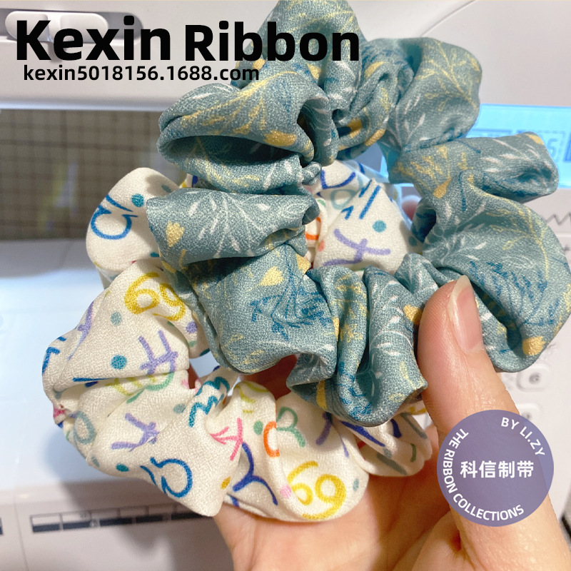 9cm single-color cloth strip fat intestine hair band, single-layer cloth strip handmade diy hair accessory bow material large intestine hair band pic 15