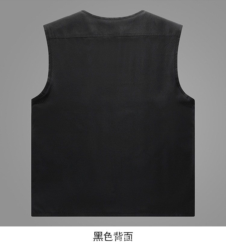2023新款跨境户外批发多功能网眼摄影男式马甲背心多口袋大码马夹详情5
