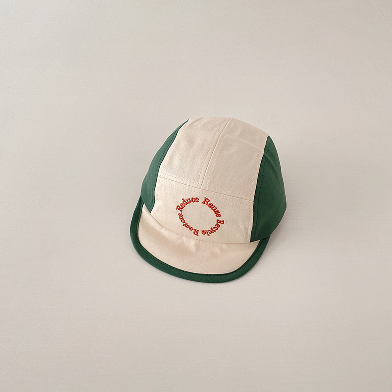 Baby baseball caps, spring pure cotton caps for infants, boys and girls, Korean-style color-blocked spring and autumn soft brim baseball caps pic 12