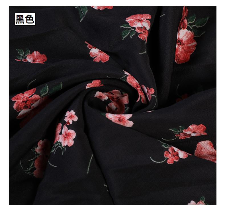 Korean silk printed fabric, Hanfu ancient costume printed fabric, fashionable clothing dress, floral print fabric pic 15