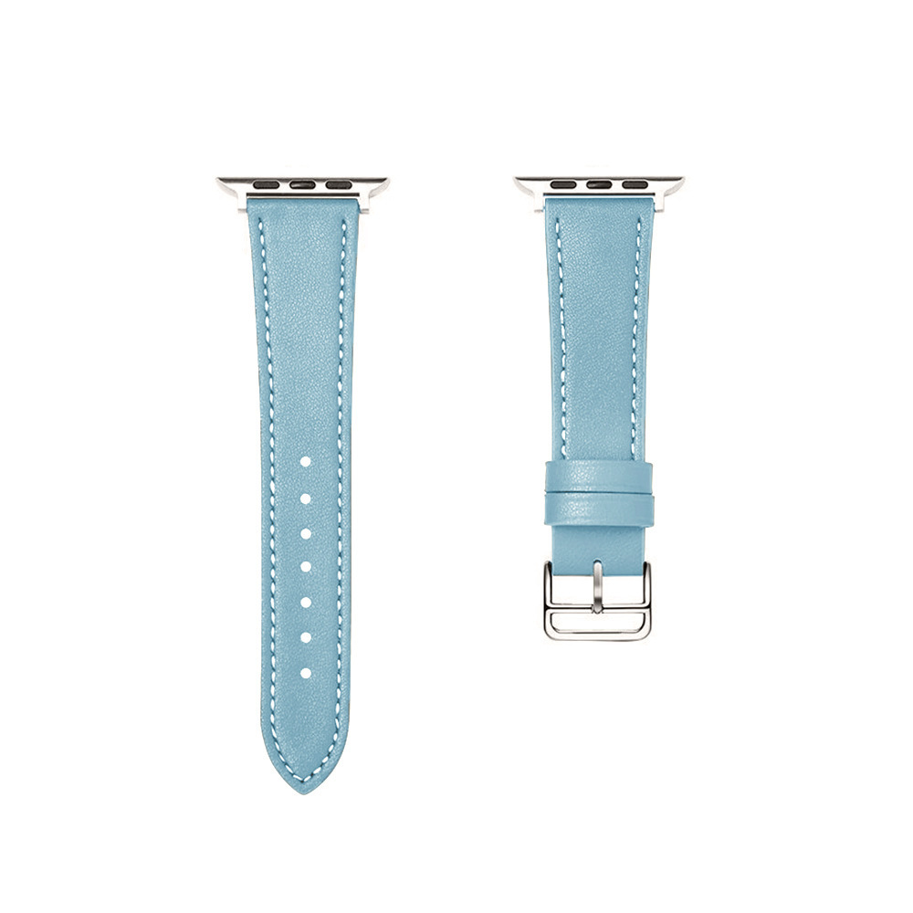 适用苹果Apple watch真皮表带 iwatch时尚经典百搭多色男女款表带详情32