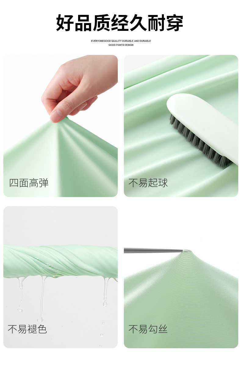 UPF50+夏季薄款冰丝运动裤女高腰宽松直筒休闲阔腿居家凉凉防晒裤详情12