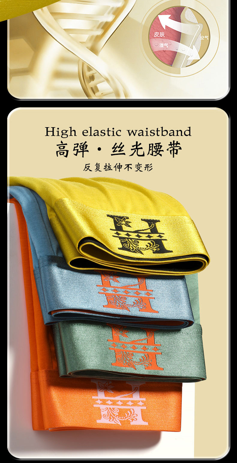 男士内裤透气宽松大码磁石抗菌短裤四角运动平角裤衩罐装礼盒装详情6