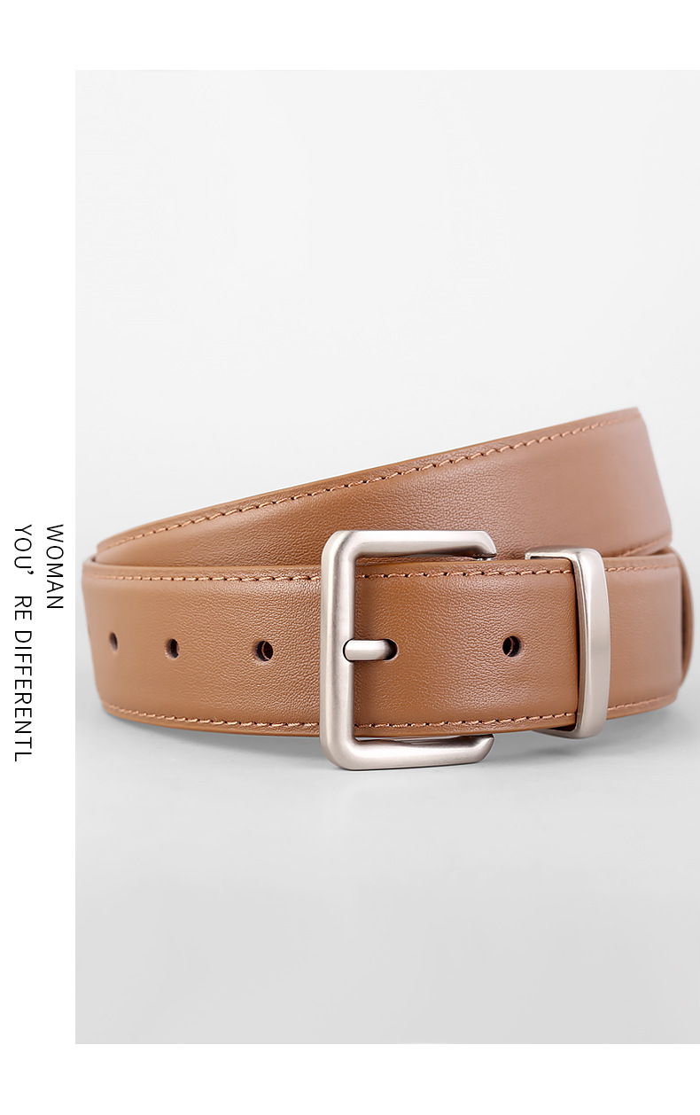 网红同款女士真皮皮带百搭复古装饰西装牛仔裤腰带女工厂现货批发详情12