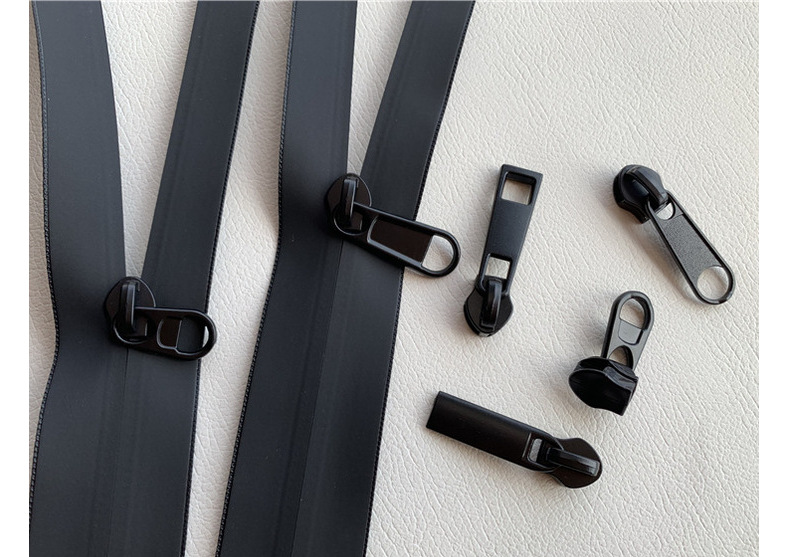 厂家货源5号防水反穿拉头 无锁黑色电泳拉头 男女款书包背包拉片详情12