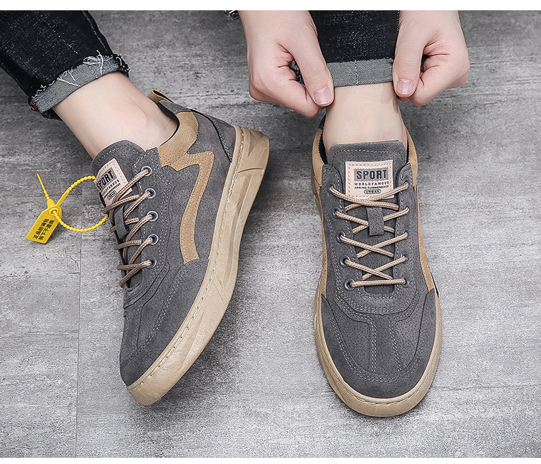 新款工装鞋男2022新款秋冬时尚休闲运动男士板鞋百搭劳保鞋YF902详情15