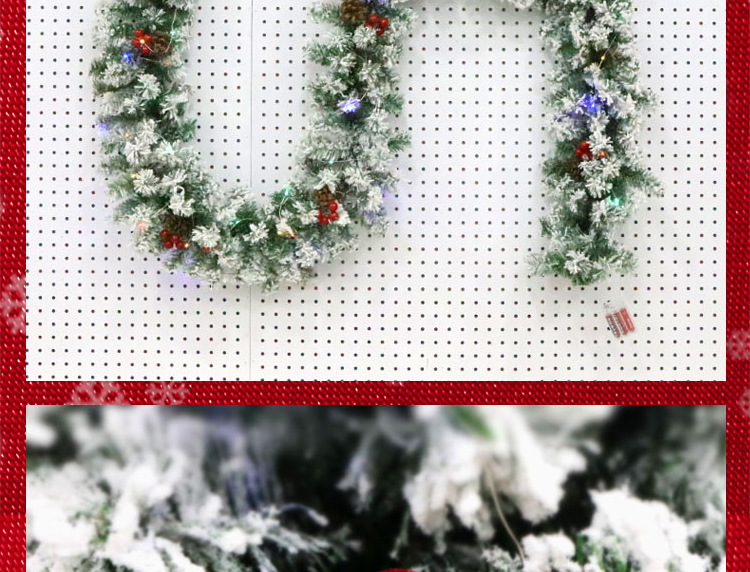 2.7-meter Christmas decorative rattan, encrypted luxury Christmas ornaments, rattan hanging ornaments for hotels, shopping malls and bars pic 48