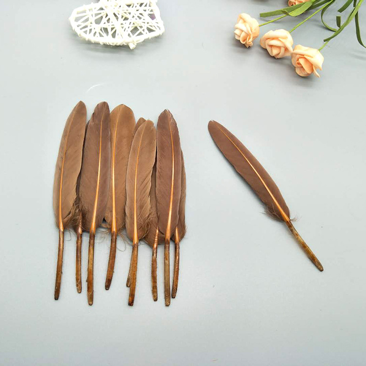 The manufacturer wholesales large quantities of goose feathers, small straight knives, colorful feathers, DIY kindergarten handcrafted materials, earrings, accessories, and goose feathers pic 41