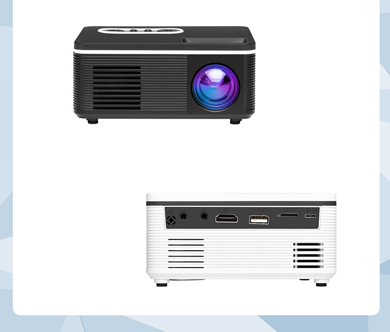 新款H90微型迷你投影仪家用LED便携式小型投影机高清1080P详情14