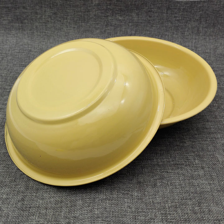 G1342 24# enamel basin, yellow vegetable basin, soup basin, steel basin, Yiwu 2-yuan store, 2-yuan store wholesale pic 5
