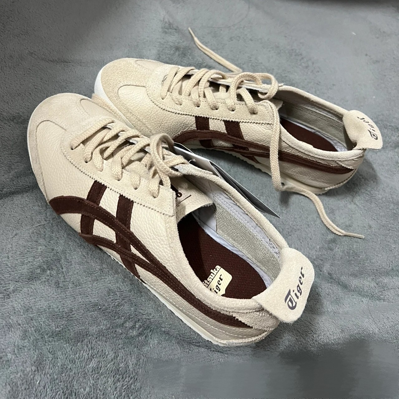 亚瑟Ontsuka Tiger鬼冢虎女式板鞋莆田纯原皮面休闲经典色系男鞋详情5