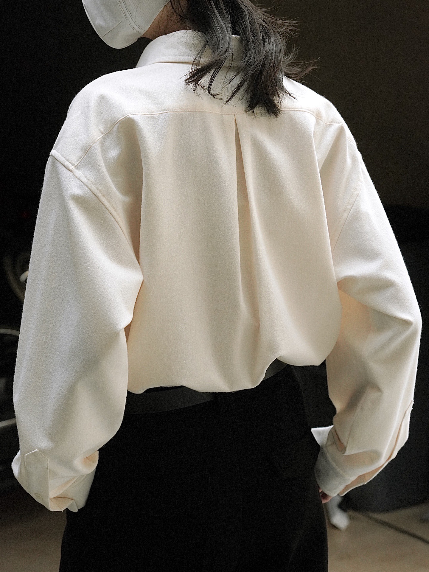 Early spring new Korean-style simple commuting brushed lapel shirt, loose and slimming, H-shaped thickened layering top for women pic 33