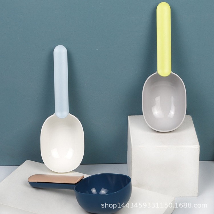 Grain spoon, sealed clamp, dual-purpose, long-handled spoon, household rice spoon, large-capacity flour spoon, Nordic creative spoon pic 3