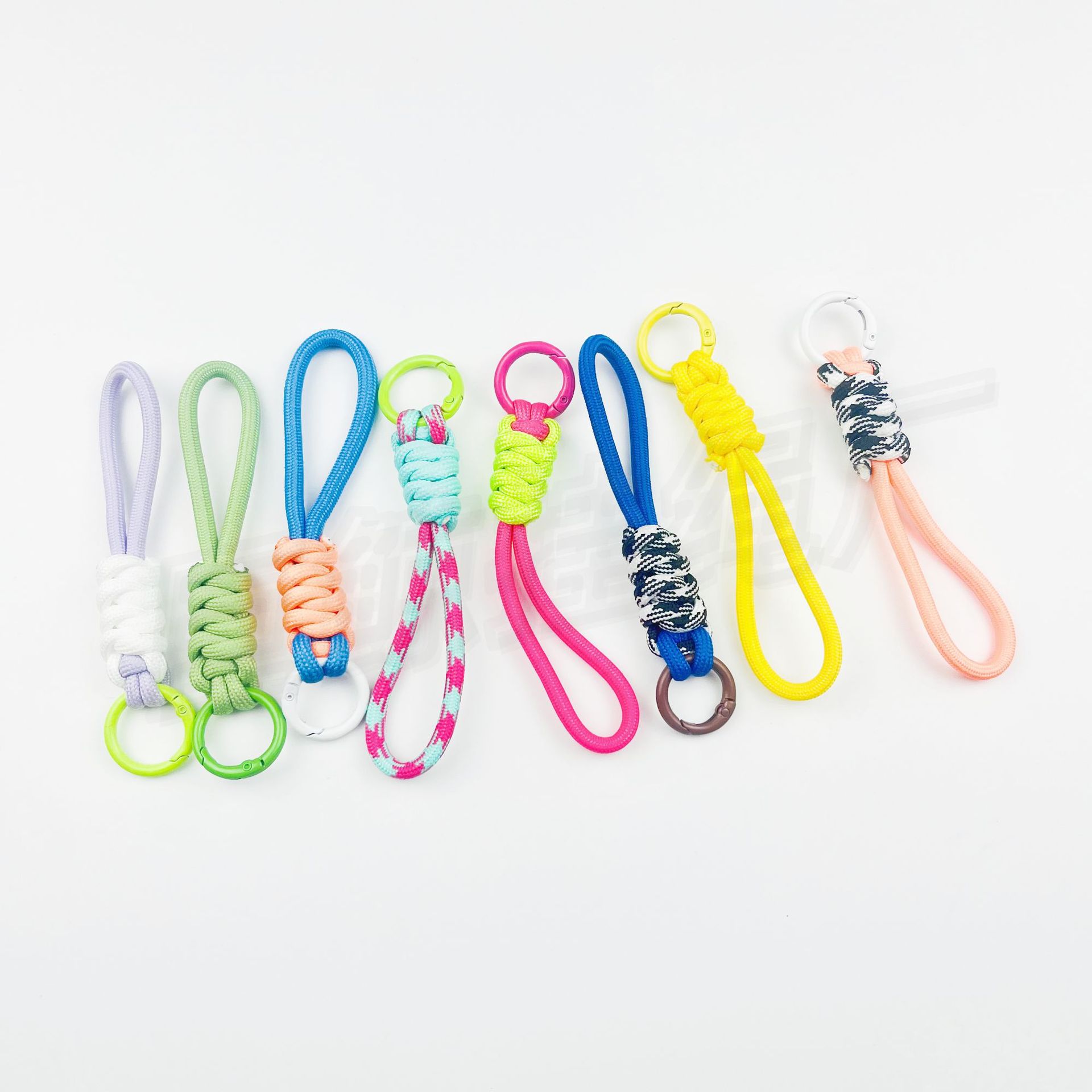 夺甲 TOLKA品牌编织手机挂绳糖果色迷你可拆打结钥匙扣短绳批发商详情8