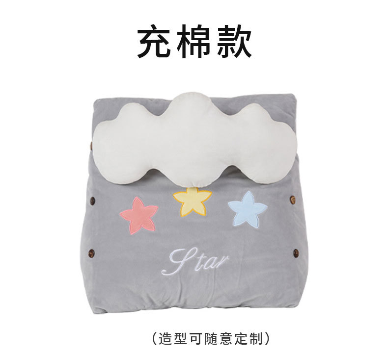 Customized memory foam car lumbar support, cotton-filled PP cotton lumbar support pillow for car beds, and corporate gift customization pic 8