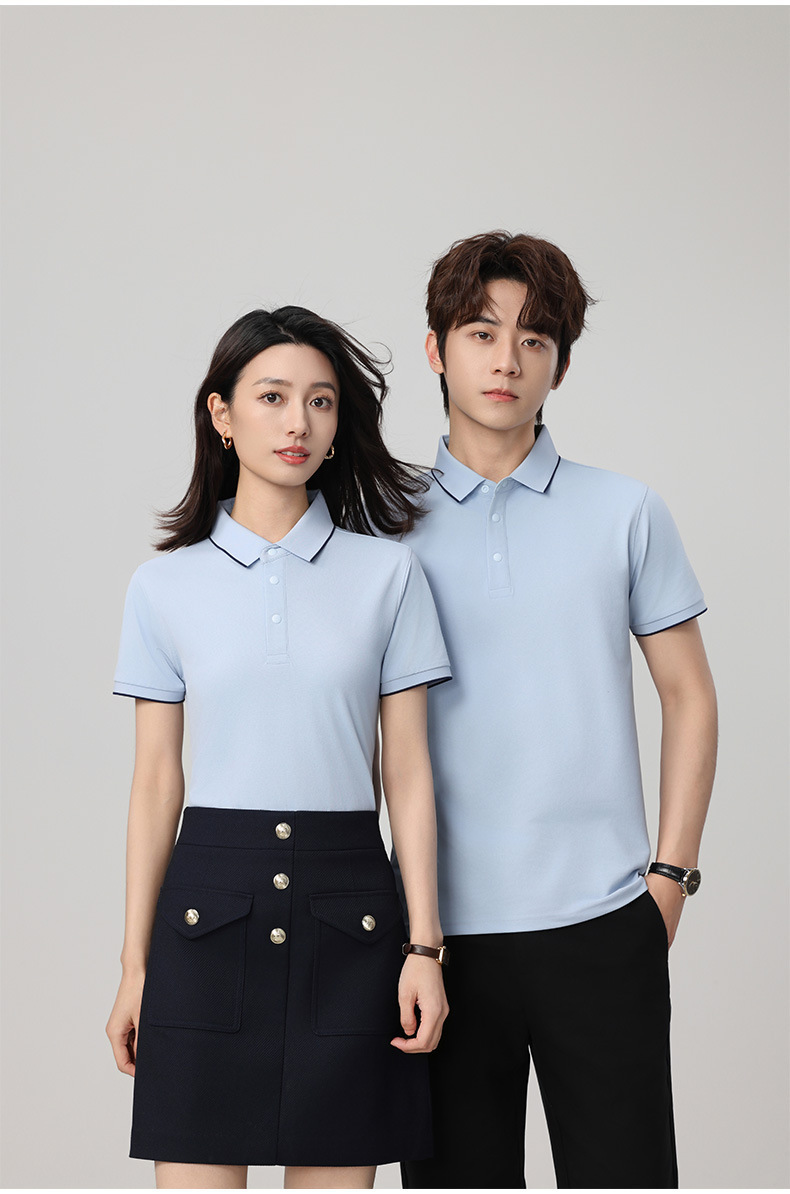 广告衫印字夏季翻领短袖polo衫文化衫绣字团体服企业工作服印logo详情21