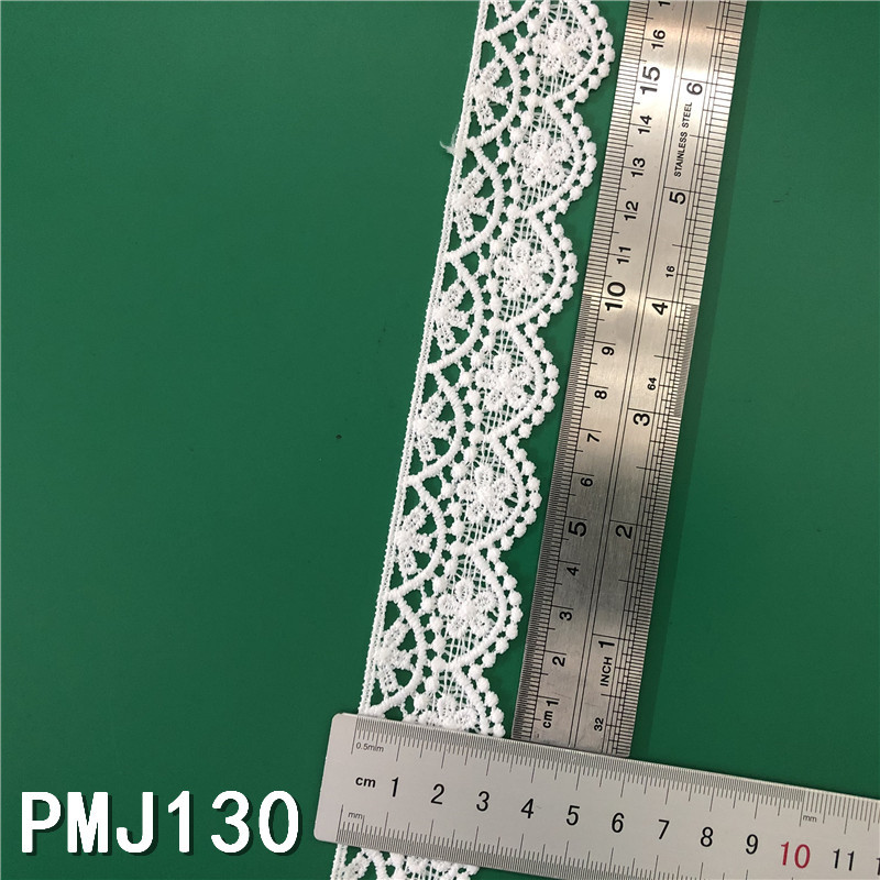New Lolita embroidery water-soluble lace, milk silk single-sided small flower wave lace, lace with barcode pic 9