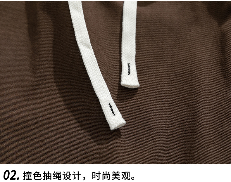 Japanese-style pure cotton casual pants for men in spring 2024, featuring a retro double pleated design and versatile long pants for men pic 41