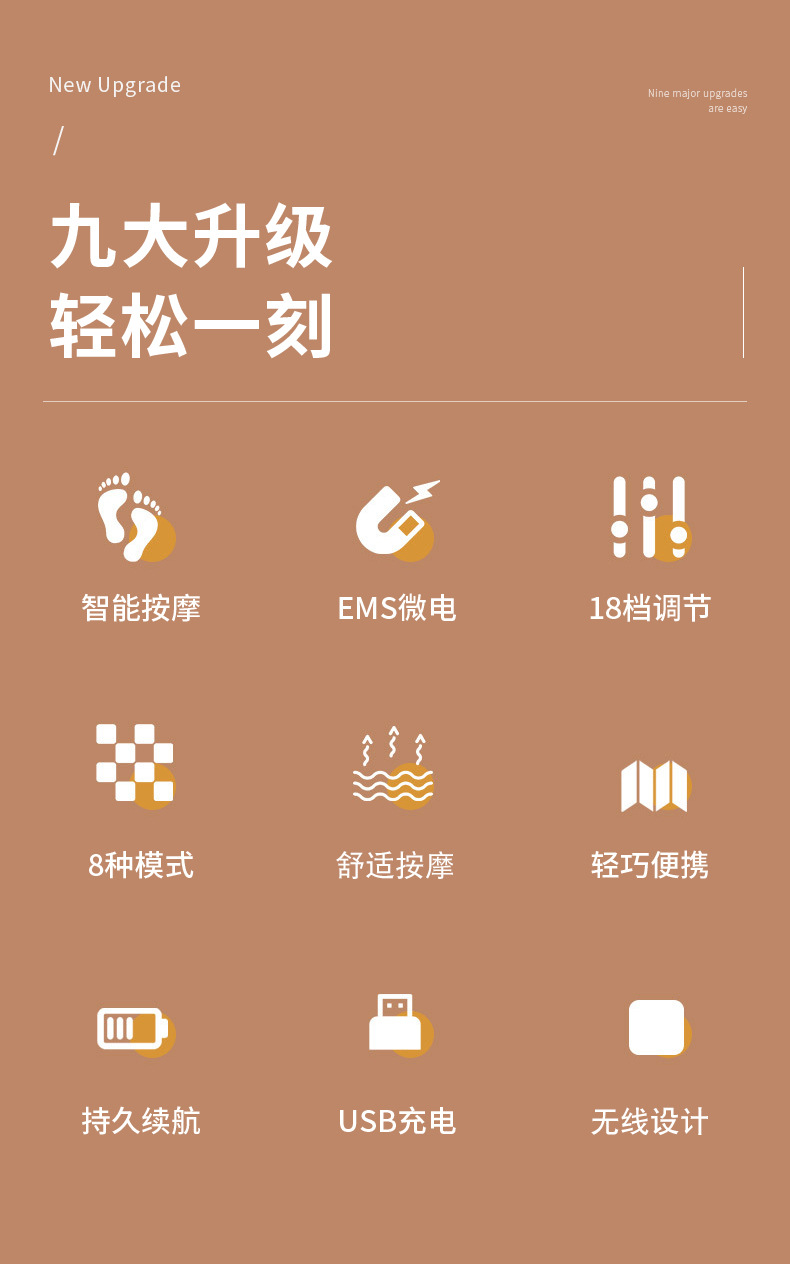 Cross-border silicone massage foot pads, portable foot massagers, household appliances, smart charging mobile massage devices, foot therapy pads pic 2