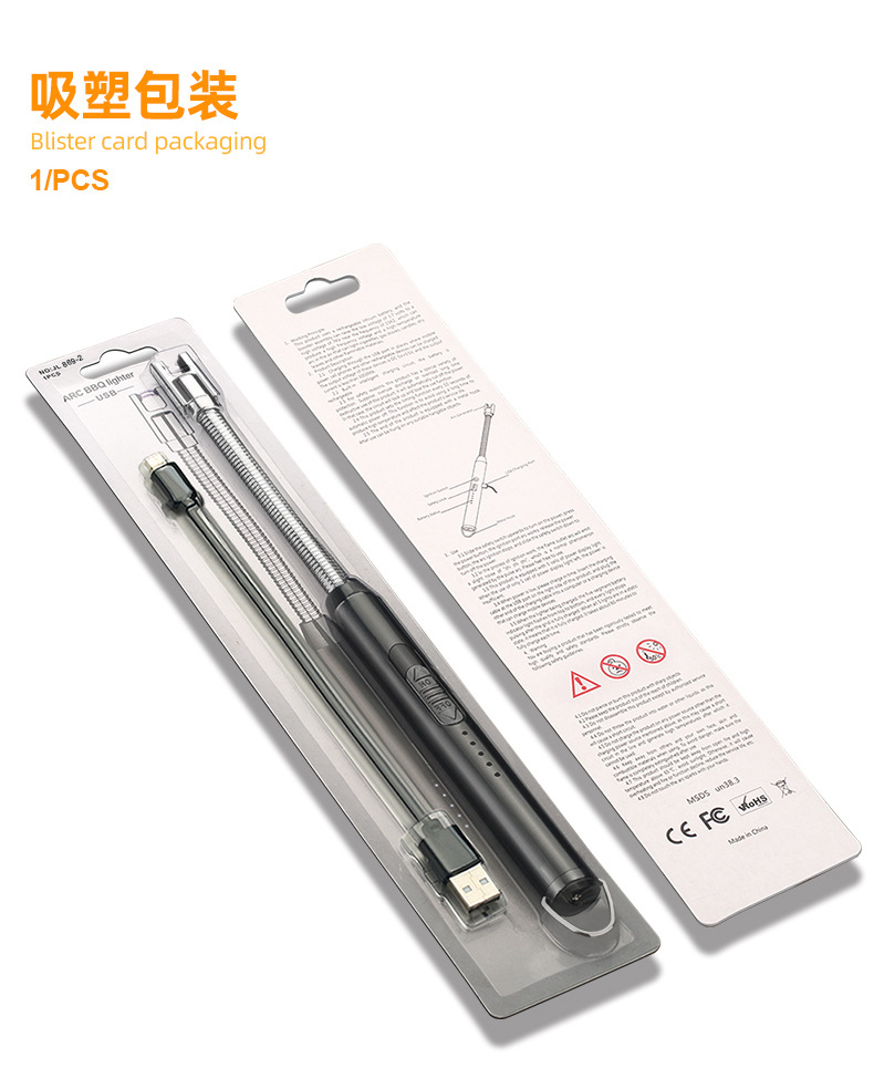 New USB charging arc pulse windproof igniter, gas stove igniter, 360-degree hose outdoor lighter pic 14