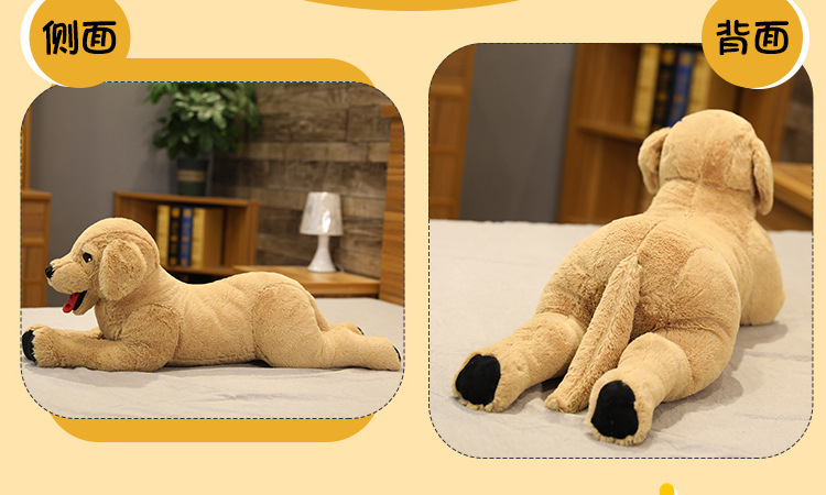 Simulated Labrador doll, big yellow dog plush pillow, golden Retriever plush toy, bed sleeping pillow pic 10