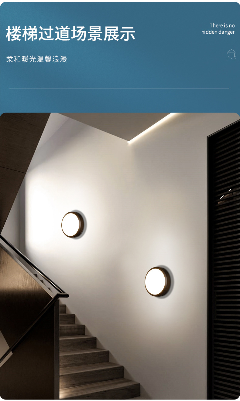 Lámparas de pared al aire libre impermeables balcón terraza lámpara de techo hogar patio dormitorio escalera baño luz de pared LED pic 7