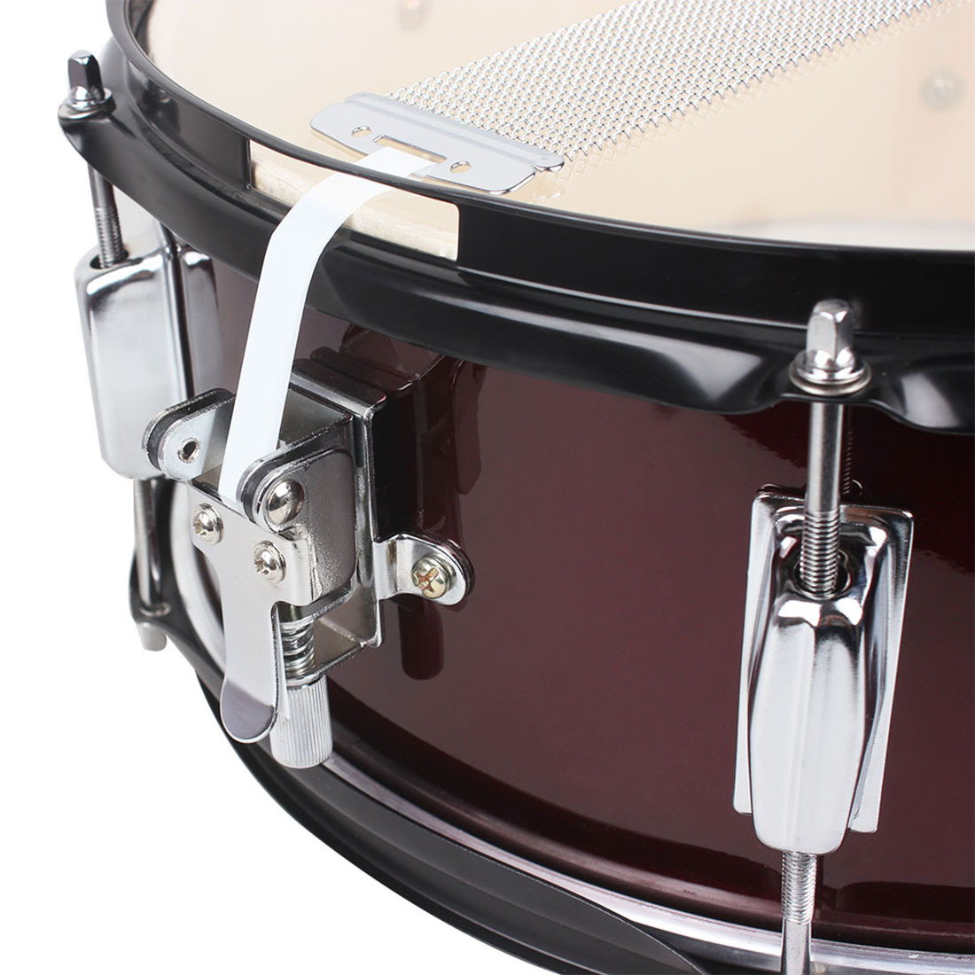 Wholesale LAde 14-inch snare drum, stainless steel squad drum, carrier, drumstick, marching drum, military band snare drum pic 23