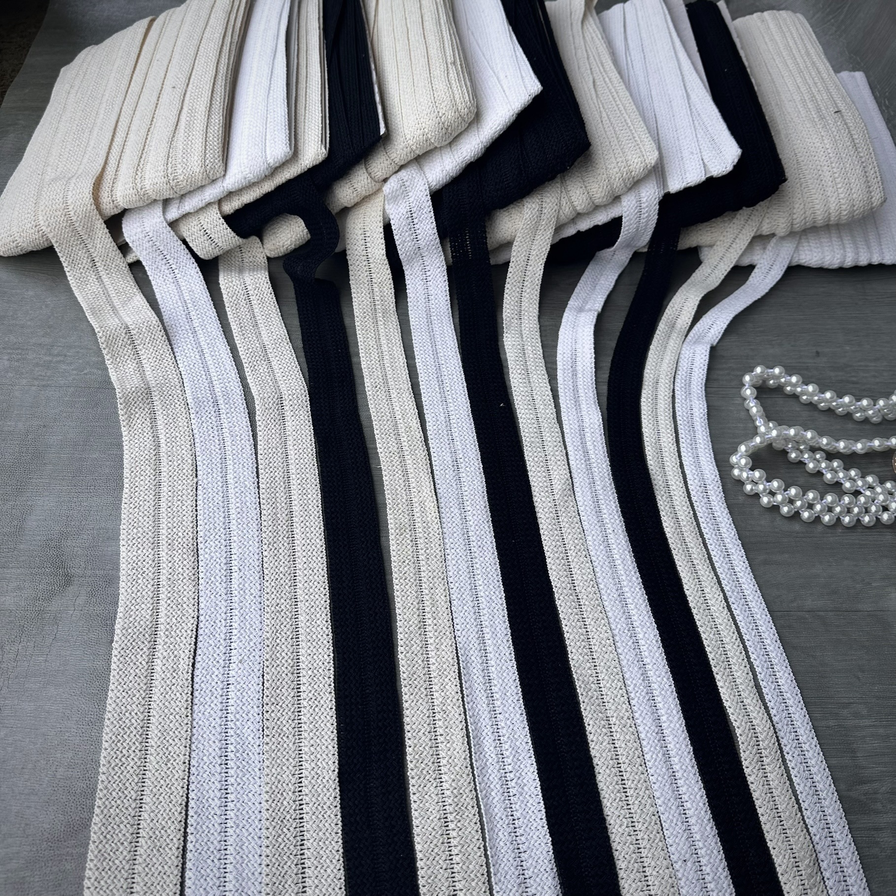 工厂直销现货2.0cm花边辅料涤棉包边衣服衣襟领口袖口裙摆围边详情1