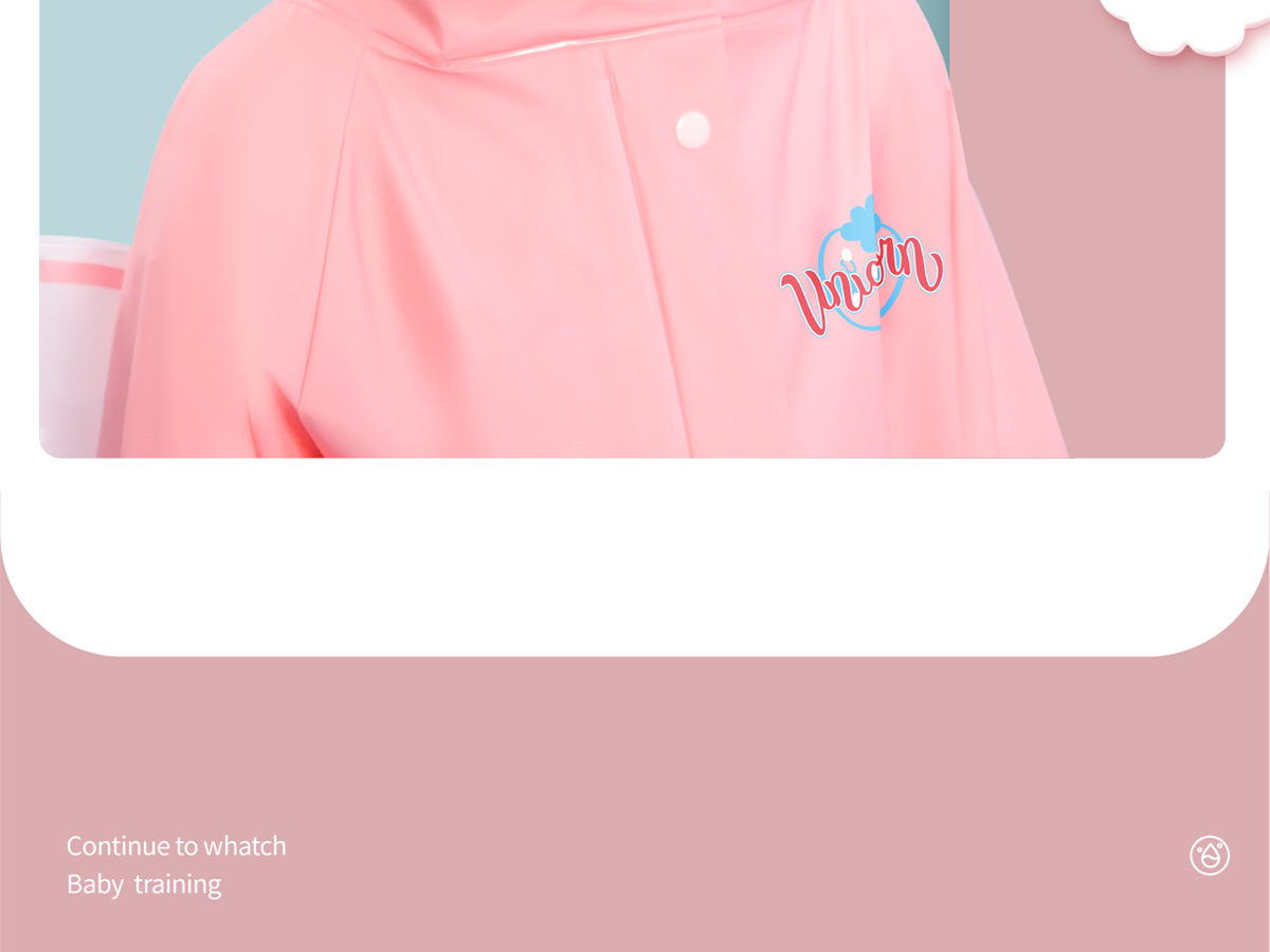 儿童雨衣女童男童宝宝雨衣女孩防雨服幼儿园雨披5小孩4岁小朋友详情9