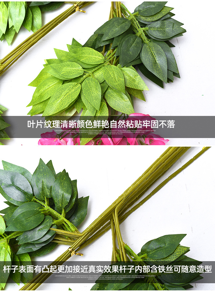 现货仿真紫藤花假花紫罗兰吊顶花紫藤婚庆花装饰藤条装饰花条藤蔓详情16