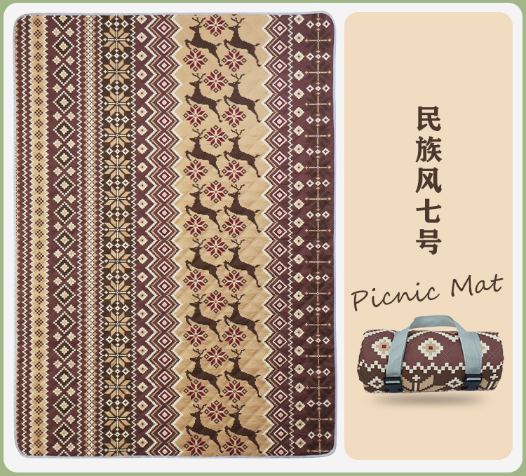 新款露营野餐垫探春旅游草坪地垫防滑防潮野餐布春游露营加厚地垫详情13