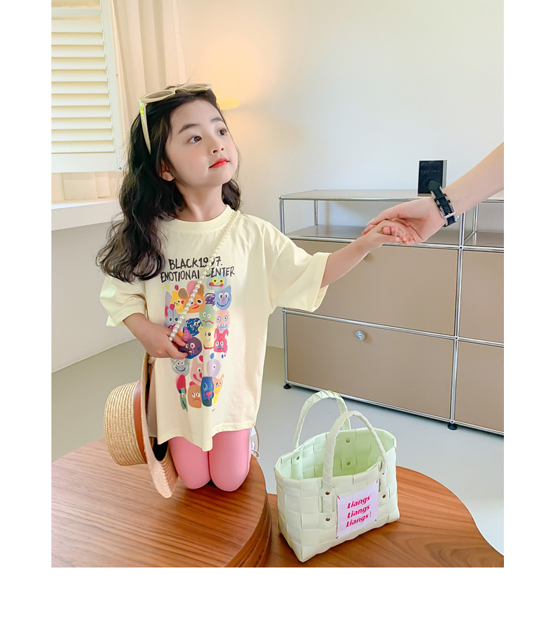 女童夏装2024新款短袖T恤儿童衣服女宝宝体恤上衣夏季打底衫童装详情5