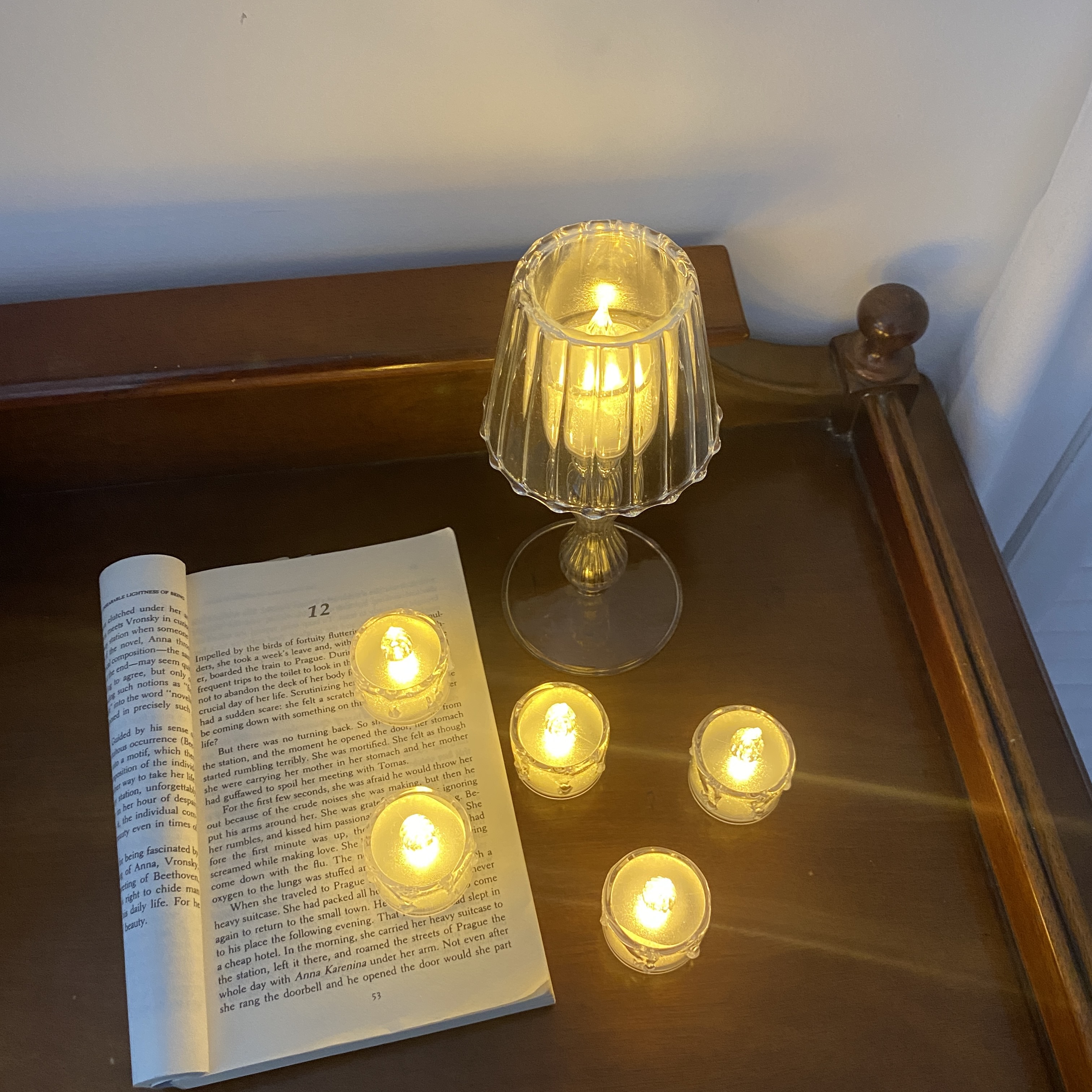 ins韩风LED电子蜡烛流泪茶蜡小夜灯圣诞摆件 Tea蜡详情7