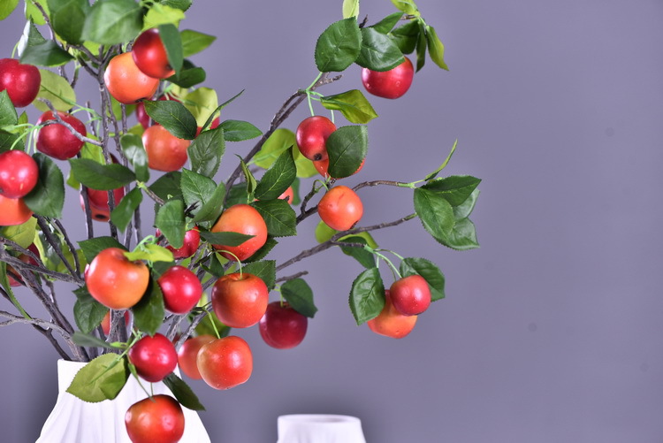 Wholesale of artificial apple branches, multi-leaf home decoration fruit branches, new Chinese-style New Year decoration berries from the manufacturer pic 11