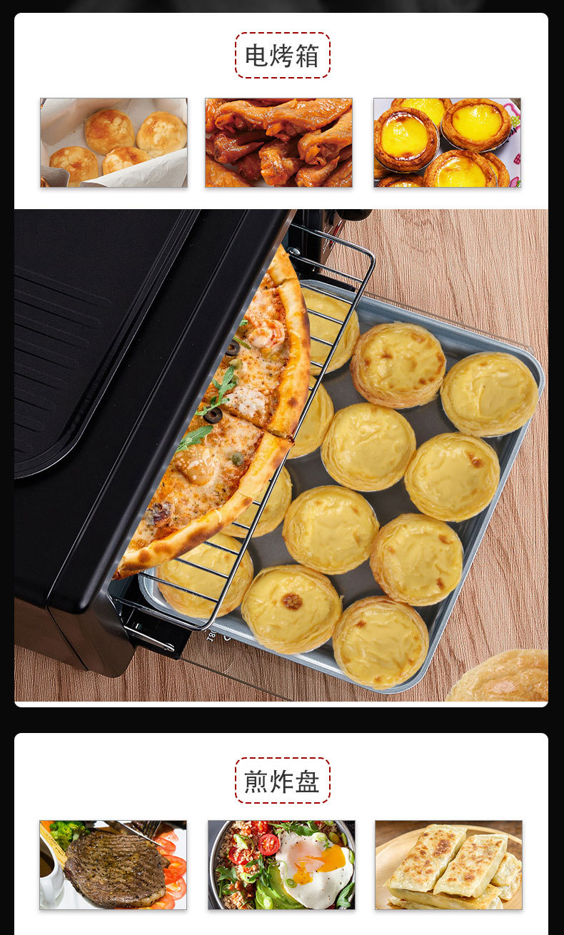 Cross-border SOKANY145 multi-functional three-in-one automatic breakfast Machine, Toast, bread, Egg and Coffee machine pic 3
