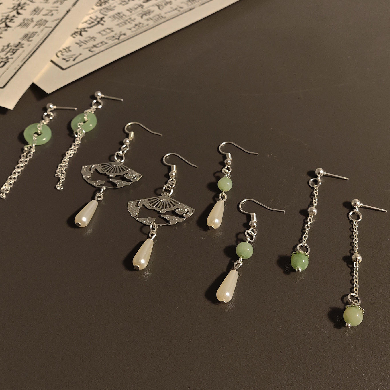 Classical earrings, Chinese-style earpiercless ear clips, Hanfu accessories, versatile new Chinese-style earrings, cool Chinese-style earrings pic 2