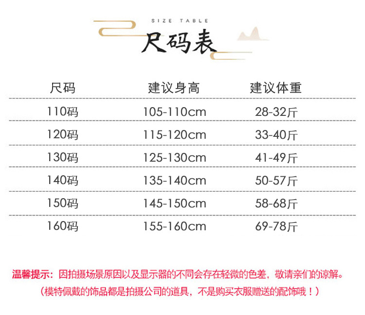 国潮女童汉服夏季新款儿童古装唐装中国风襦裙小女孩古风仙女连衣裙详情7