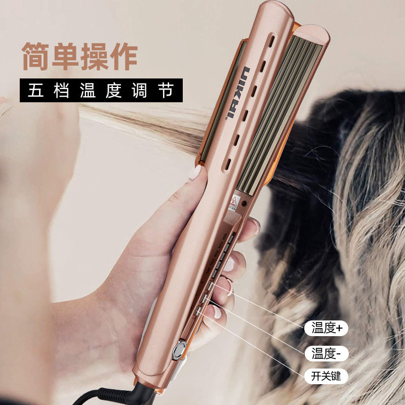 跨境玉米须烫发棒五档调温卷发棒不伤发家用蓬松玉米夹发棒烫发器NIKAI详情2