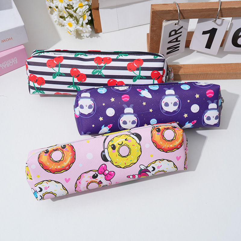 Factory direct sales of new large-capacity, simple candy color, girlish texture, transparent, high-end, ins Japanese style for primary and secondary school students pic 4