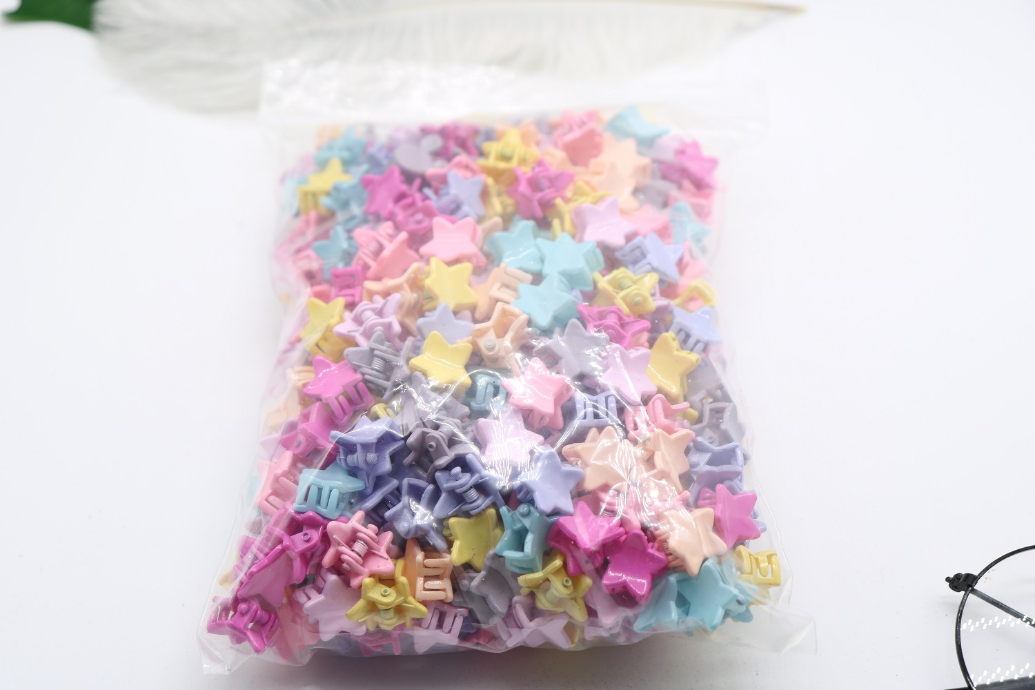 韩版可爱迷你星星小抓夹儿童卡通发卡糖果色碎发侧边刘海夹发夹详情9
