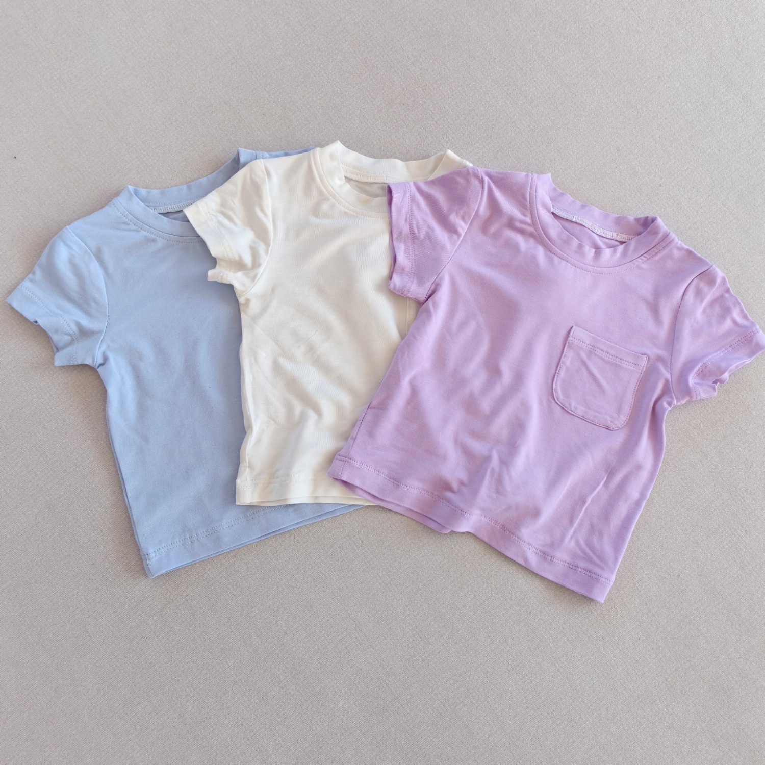 2024春夏婴儿竹纤维短袖T恤宝宝轻薄透气半袖上衣小童A类短袖夏装详情13