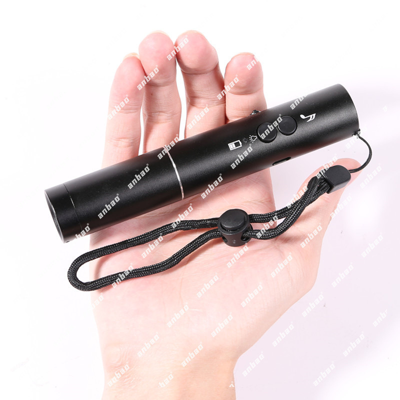Anbao USB Charging T6 outdoor high-intensity flashlight, multi-functional tactical aluminum alloy high-power flashlight with sound pic 3